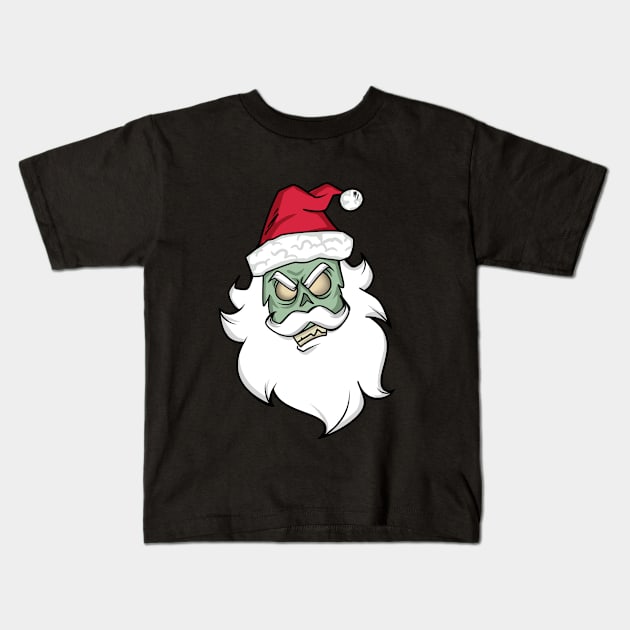 Halloween Christmas "Santa zombie" Kids T-Shirt by alaadin